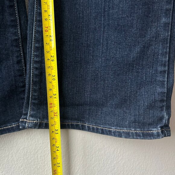PAIGE Manhattan Flare Jeans Dark Wash Denim Women’s Size 28 - Picture 8 of 9